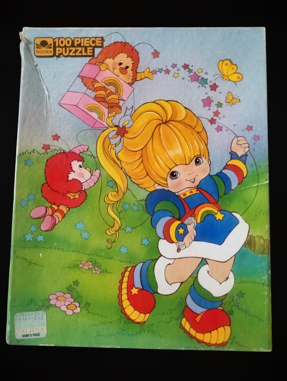 Vintage 1983 Rainbow Brite Flying Kite Jigsaw Puzzle 100 Pieces Hallmark Golden